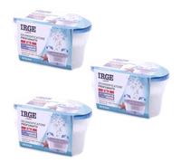 SET 3 vaschette 400 ml assorbi umidità profumate OCEAN anti odore deumidificatore sali per bagno cucina camper caravan roulotte ripostiglio dispensa armadio