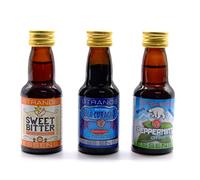 Set 3 x 25ml Aromi - Blue Curacao, Amaro Dolce, Menta | Essenze Senza Alcol per Liquori e Vodka Fatti in Casa | Per 3 x 750ml
