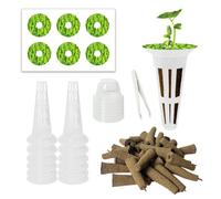 Set 30 cestelli con coperchi per tutti i tipi di piante per la crescita delle pi