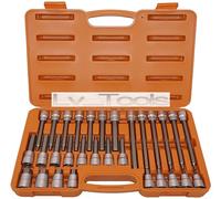 SET 30 PEZZI BUSSOLE INSERTI ESAGONALI ESAGONALE ATTACCO 1/2