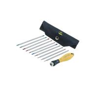 Set 31499: cacciavite esagonale, Phillips, piatto, astuccio Torx® ESD WIHA