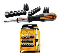 Set 34 Pezzi Cacciavite a Cricchetto punte inserti taglio torx bussole PH