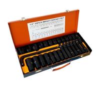 SET 35 BUSSOLE BOCCOLE 1/2" ESAGONALI A IMPATTO PISTOLA AVVITATORE DA 8 A 32MM