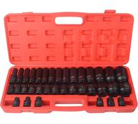 Set 35Pz Chiavi a Bussola Esagonale 8-32mm ad impatto con Attacco da 1/2"