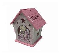 Set 36 bomboniera scatolina in legno portaconfetti bimbo con regali rosa celeste