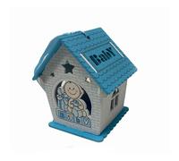 Set 36 bomboniera scatolina in legno portaconfetti bimbo con regali rosa celeste