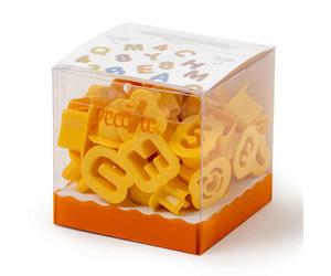 Set 36 Cutters Tagliapasta in plastica Lettere e Numeri piccoli h 2 cm