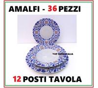 SET 36 PEZZI PIATTI AMALFI PORCELLANA DECORATO CASA PIATTO ESCLUSIVI 4 2023
