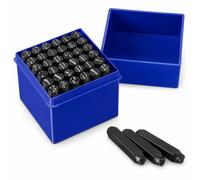 Set 36 Punzoni Alfanumerici 6 mm in Acciaio Temprato con Custodia