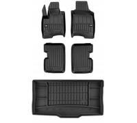 Set 3D di tappetini per auto e tappetino per bagagliaio per Fiat Panda 3 hatchba