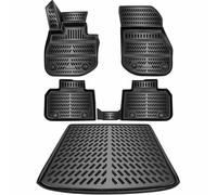 Set 3D Tappetini In Gomma E Vasca Vasca Baule BMW X1 U11 2022-2025 XDrive Nero