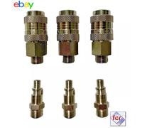 [SET 3PZ+3PZ] RUBINETTO RAPIDO UNIVERSALE FEMMINA E INNESTO MASCHIO PASSO 1/4