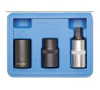 Set 3pz chiavi a bussola pentagonali per freni attacco 1/2"