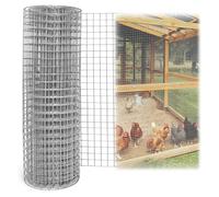SET 3PZ RETE METALLICA ZINCATA 0.5X3MT RECINZIONE PROTEZIONE ALBERI GIARDINO ANI