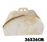 SET 3PZ SCATOLA PORTA TORTA CARTONE DOLCE 36x36CM CARTA COMPLEANNI FESTA PARTY