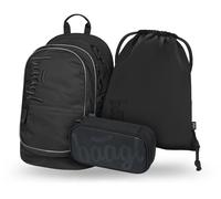 Set 3v1 Core Uni nero: zaino, astuccio e sacchetto per scarpe