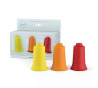 BellaBambi® original Cupping-Set TRIO: SENSITIVE (giallo) + REGULAR (arancione) + INTENSE (rosso) Ø34 mm