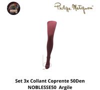 Set 3x Collant Coprente Opaco 50Den , NOBLESSE50 Philippe Matignon