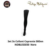 Set 3x Collant Coprente Opaco 50Den , NOBLESSE50 Philippe Matignon