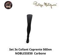 Set 3x Collant Coprente Opaco 50Den , NOBLESSE50 Philippe Matignon