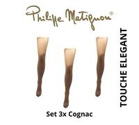 Set 3x Collant Semi Velato 40den, Vari Colori, TOUCHE ELEGANT Philippe Matignon