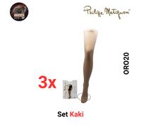 Set 3x Collant, Velato, Opaco 20den, Vari , ORO20 Philippe Matignon