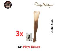 Set 3x Collant, Velato Setificato, Opaco 30den CRISTAL30 Philippe Matignon