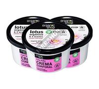 set 3x CREMA CORPO Fior di Loto Biologico & 5 Oli Organic Shop, 250ml