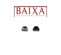 Set 3x Pinza Mini Capelli 4 Denti, Argento + Bordò, 89 Baixa