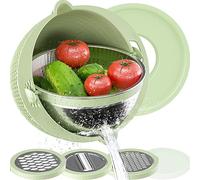 Set 4-1 scolapasta con ciotola, colini per cucina, colini e scolapasta, colino per pasta, colino per riso, detergente per frutta, lavaggio vegetariano, centrifuga per insalata, accessori per