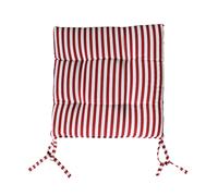 SET 4/6 CUSCINI COPRI SEDIA IMBOTTITI A RIGHE CON LACCI PRODOTTO ITALIANO 40X40