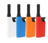 Set 4 Accendigas Corti - Accendini a Fiamma Lunga per Cucina, Fornelli, Barbecue e Candele - Ricaricabili, Sicuri e Pratici - LEMAG SRL