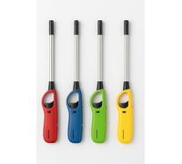 Set 4 Accendigas Lunghi - Accendini a Fiamma Lunga per Cucina, Fornelli, Barbecue e Candele