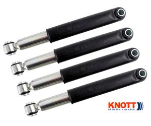 Set 4 Ammortizzatore per Asse Knott Originale Universale Bis 3500kg 225mm/335mm