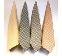 Set 4 Asciugamani Cucina Strofinacci Asciugapiatti 50x75 Misto LIno Cotone