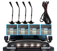Set 4 Bianco Anteriore Griglia LED Indicatore Luci per Land Rover Scoperta Sport
