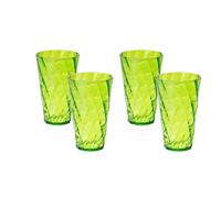 Set 4 Bicchieri Cocktail Acqua Diversi Colori Infrangibili 500 ml Omada Design