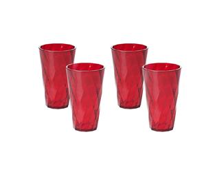Set 4 Bicchieri Cocktail Acqua Diversi Colori Infrangibili 500 ml Omada Design