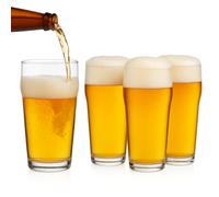 Set 4 Bicchieri per la birra bicchiere Trasparenti 4 pezzi birra acqua 570cc