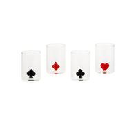Set 4 bicchierini liquore in vetro 50 ml | Balvi Dealer Poker