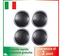 Set 4 Borchie Coppette Coprimozzo Calotte per Fiat 500 Dal 2007 Cerchi in Lega