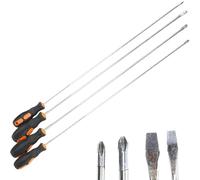 Set 4 cacciaviti giravite extra lunghi 600mm chrome vanadium 2 a croce/2 spacco