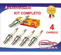SET 4 CANDELE ORIGINALI NGK FIAT 500 1.2 1200 51 KW 2007 IN POI COD. ZKR7A-10