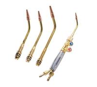 Set 4 cannelli per saldatura in rame per collegamento specifico del tubo per attività saldatura industriale per cannello per brasatura con punta W J