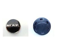 SET 4 CAPS COPRIMOZZO C017 PER MAK BIRMINGHAM 8.5x20 5x108 GUN MET-MIRROR FAC SS