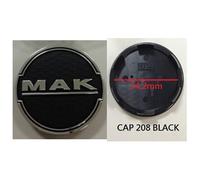 SET 4 CAPS COPRIMOZZO C023 60mm PER MAK HIGHLANDS W 6.5x16 5x114.3 BLACK MIRR TF