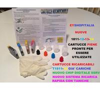 KIT RICARICABILE CARTUCCE PIENE PER EPSON TIPO 1811-1814 ORIGINALI INKJET XP-412
