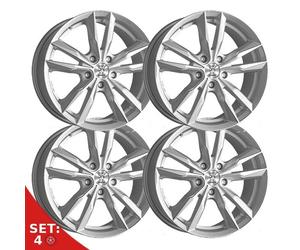 SET 4 CERCHI IN LEGA MOMO FAST PER FORD C-MAX 7,5X17 5X108 GLOSSY SILVER O0R