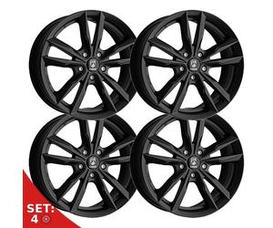 SET 4 CERCHI IN LEGA MOMO FAST PER HONDA CIVIC 7,5X17 5X114,3 MATT BLACK THE