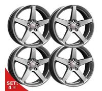 CERCHIO IN LEGA MOMO FIVE 8,5X19 5X112 MATT TITAN SILVER KKP